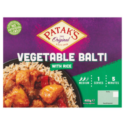 The Original Vegetable Balti with Rice 400g thumbnail 2