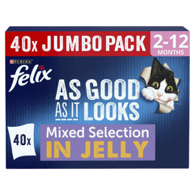 Felix As Good As it Looks Kitten Mixed in Jelly Wet Cat Food