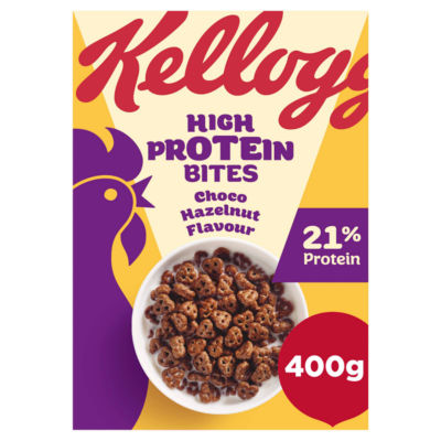 Kellogg's Protein Bites Choco Hazelnut Breakfast Cereal 400g