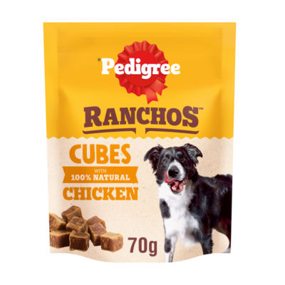 RANCHOS™ Dog Training Treat Cubes, With 100% Natural Chicken, 70g thumbnail 2