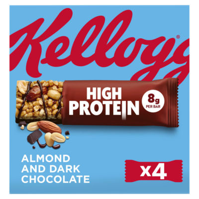 High Protein Almond and Dark Chocolate snack bars 4x35g thumbnail 2