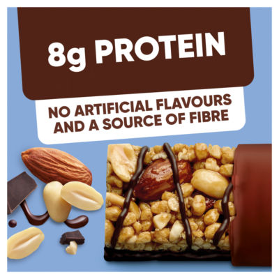 High Protein Almond and Dark Chocolate snack bars 4x35g thumbnail 3