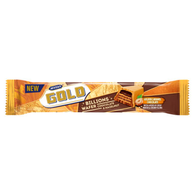 Gold Billions Wafer Chocolate & Hazelnut 39g