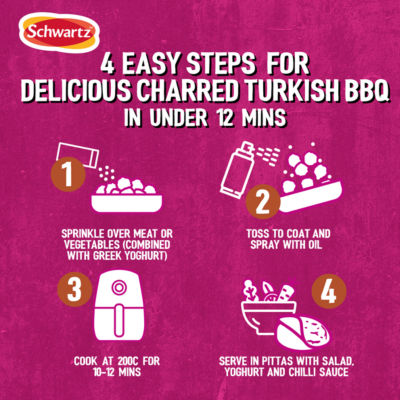 Air Fryer Charred Turkish BBQ Seasoning Drum 115g thumbnail 4