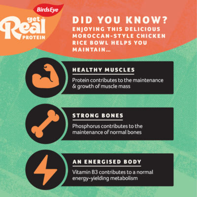 Get Real Protein Moroccan Chicken Rice Bowl 350g thumbnail 4
