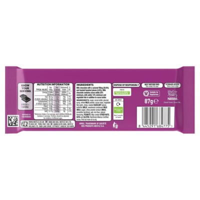 The Purple One Chocolate Sharing Bar 87g thumbnail 4