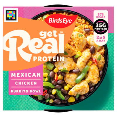 Get Real Protein Mexican Chicken Burrito Bowl 350g thumbnail 2
