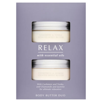 Relax with Essential Oils Body Butter Duo