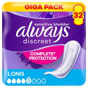 Incontinence Pads Women Long 32 Count