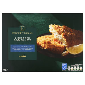 2 Breaded Cod Fillets 400g