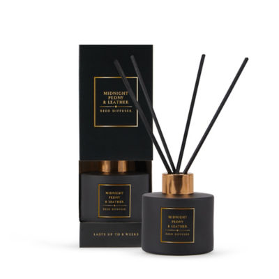 Classic Midnight Peony and Leather Reed Diffuser