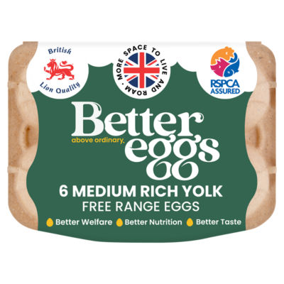 6 Medium Rich Yolk Free Range Eggs thumbnail 2