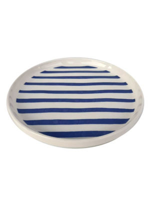 Painted Stripe Dinner Plate