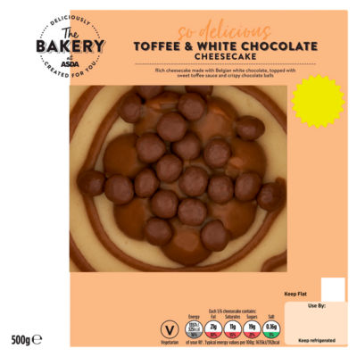 Toffee & White Chocolate Cheesecake 500g thumbnail 2