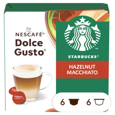 Starbucks® Hazelnut Macchiato By Nescafé , Coffee Pods x12 (6 Servings) thumbnail 2