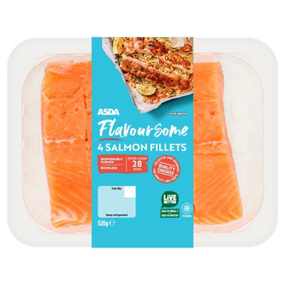 4 Flavoursome Salmon Fillets 520g thumbnail 2