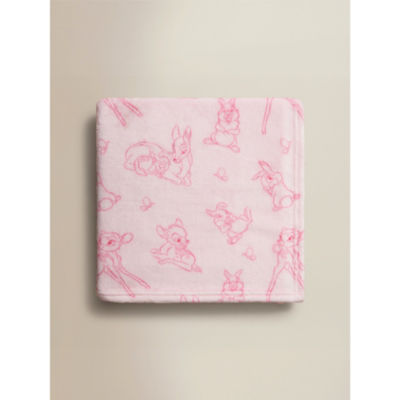 Disney Pink Bambi Fleece Blanket thumbnail 2