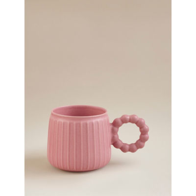 Pink Ribbed Mug thumbnail 2