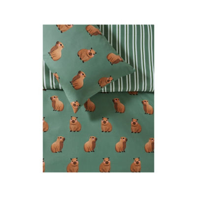 Cute Capybara Reversible Duvet Set Single thumbnail 3
