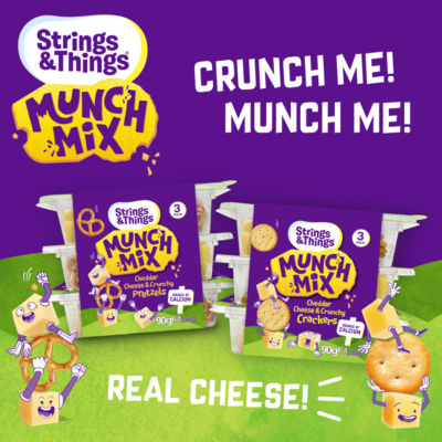 Munch Mix Cheddar Cheese & Crunchy Crackers 90g (3 x 30g) thumbnail 3