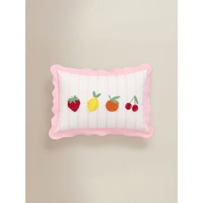 Pink Mixed Fruit Tufted Cushion thumbnail 2