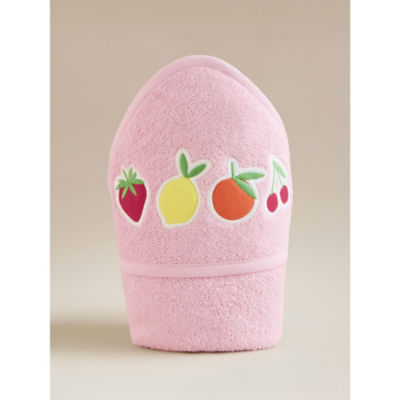 Pink Mixed Fruit Cotton Hooded Towel thumbnail 2