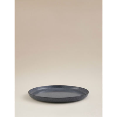 Dark Grey Concrete Dinner Plate