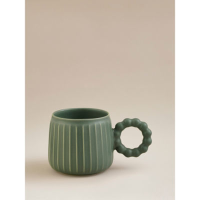 Green Ribbed Mug thumbnail 2