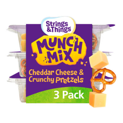 Munch Mix Cheddar Cheese & Crunchy Pretzels 90g (3 x 30g) thumbnail 3