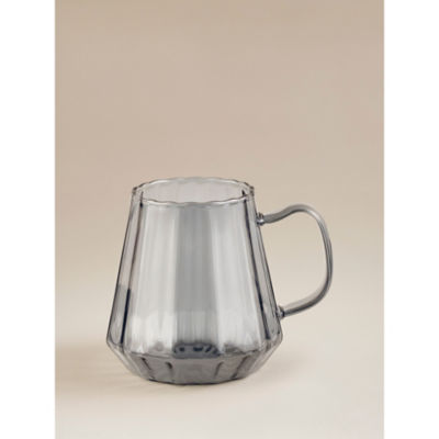 Grey Angular Smoked Tea Mug thumbnail 2
