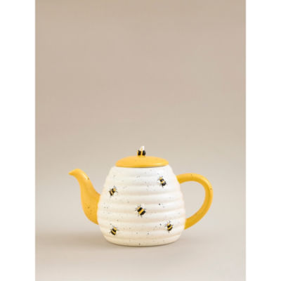 White Bee Teapot