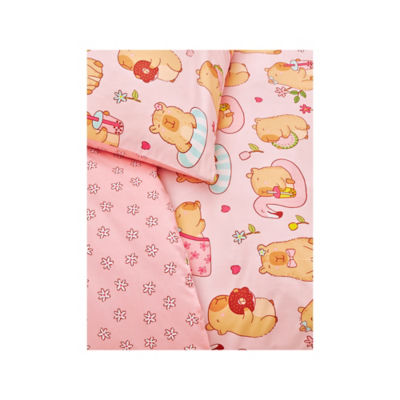 Pink Capybara Reversible Duvet Set Single thumbnail 4