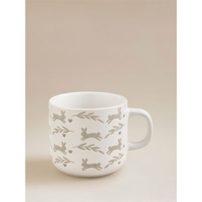 White Bunny Wax Resist Mug thumbnail 2