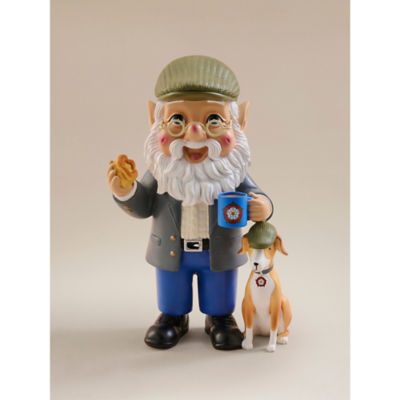 Flat Cap & Dog Gnome