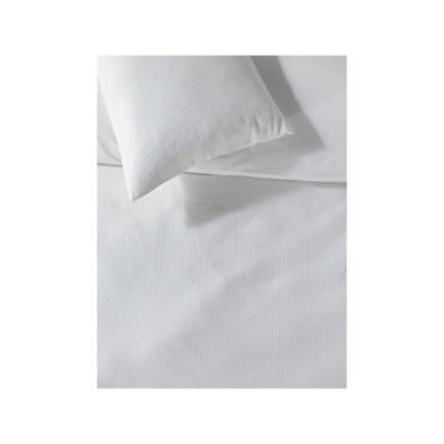 White Textured Waffle Cotton Duvet Set Double thumbnail 3