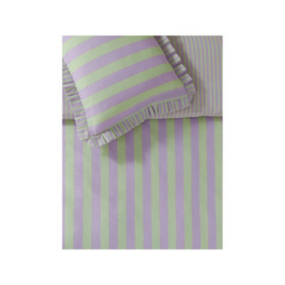 Box Pleat Striped Duvet Set Single thumbnail 3