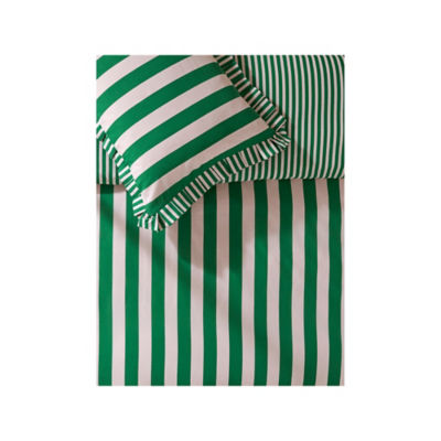 Box Pleat Striped Duvet Set Single thumbnail 3