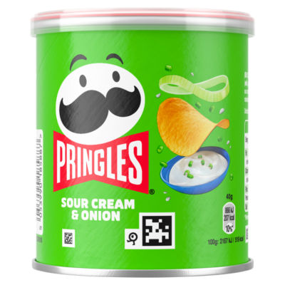 Pringles Sour Cream & Onion Crisps Can