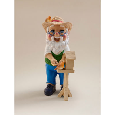 Grandad Bird Feeding Gnome