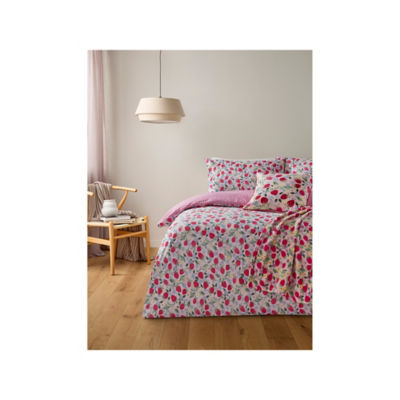 Strawberry Blossom Reversible Duvet Set Super King