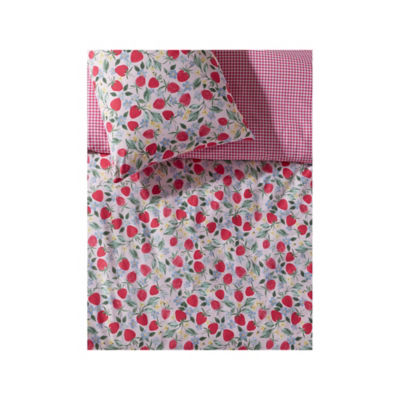 Strawberry Blossom Reversible Duvet Set Single thumbnail 3
