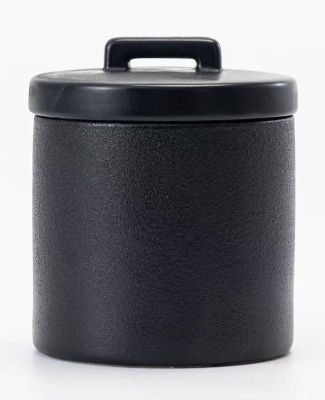 Black Textured Canister thumbnail 2