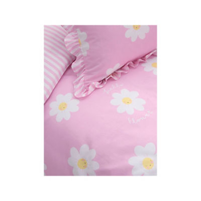 Pink Daisy Frill Trim Reversible Duvet Set Toddler thumbnail 4
