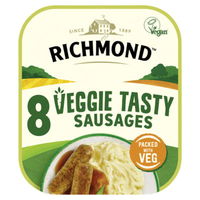 Veggie Tasty 8 Sausages 304g thumbnail 2
