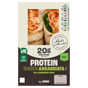 Protein Chicken Arrabbiata on a Barmarked Wrap