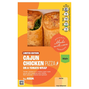 Limited Edition Cajun Chicken Pizza on a Tomato Wrap