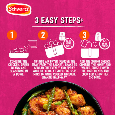 Air Fryer Honey & Garlic Chicken Recipe Mix 30g thumbnail 4