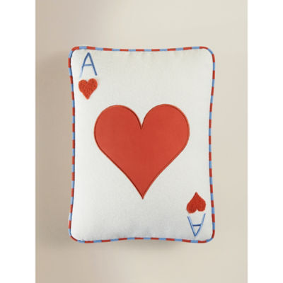 Red Heart Playing Card-Shaped Cushion 40x50 thumbnail 2