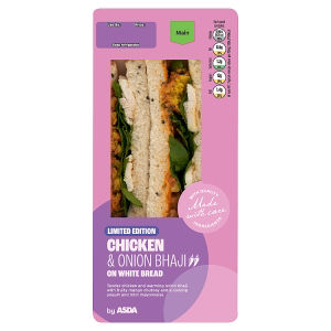 Limited Edition Chicken & Onion Bhaji on White Bread