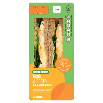 Limited Edition Egg & Pesto on Malted Bread